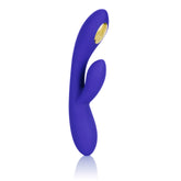 Impulse Intimate E-Stimulator Dual Wand in Purple with 7 Vibration Modes and 5 Electro-Stimulation Levels, USB Rechargeable, Silicone Body-Safe Massager VIBRATORS-RABBIT